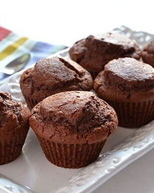 Шоколадные маффины с какао