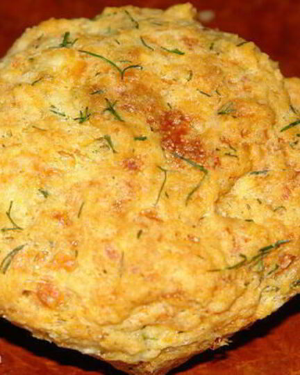 Рецепт творожные маффины с укропом, чесноком и сыром