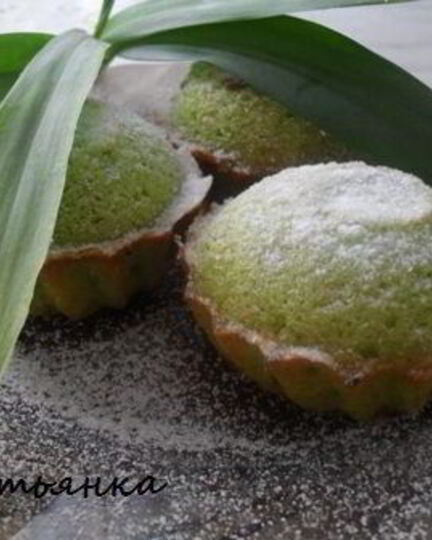 Рецепт зеленых маффинов с чаем матча