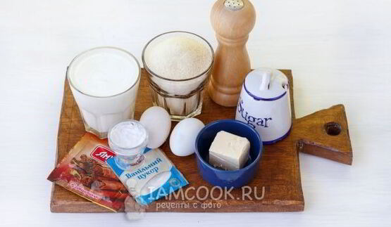 классический манник на кефире