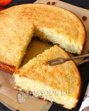 Манник на кефире без муки в мультиварке