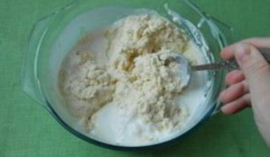 манник на кефире простой