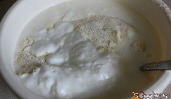 манник с лесной клубникой