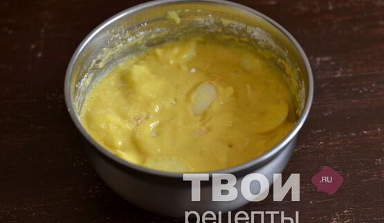 манник с яблоками