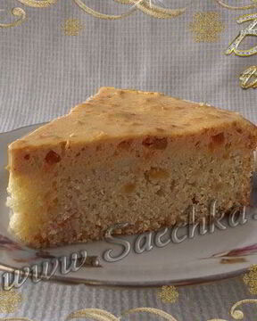 Манник в духовке с курагой