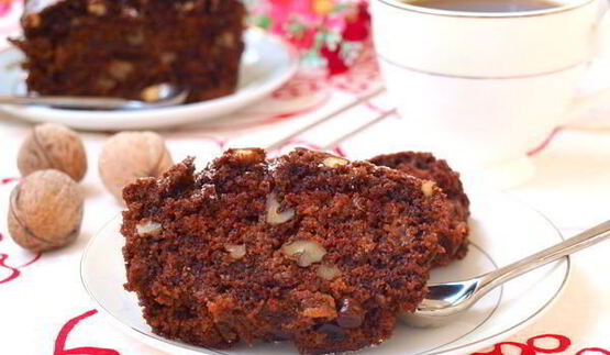 постный шоколадный манник с изюмом