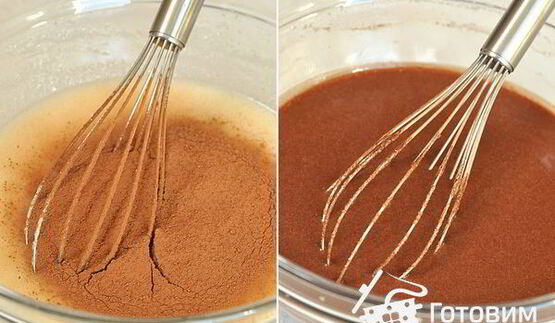 постный шоколадный манник