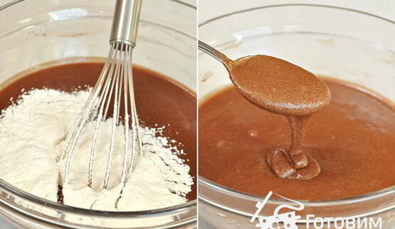 постный шоколадный манник