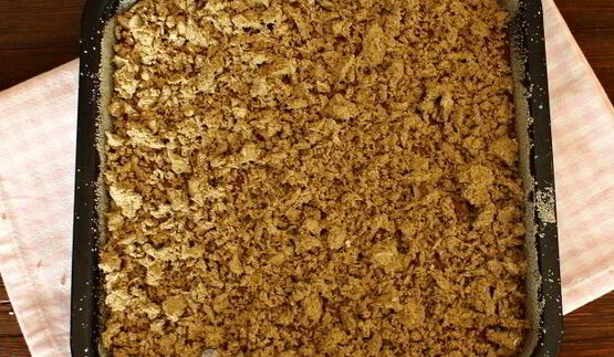 шоколадный манник с халвой