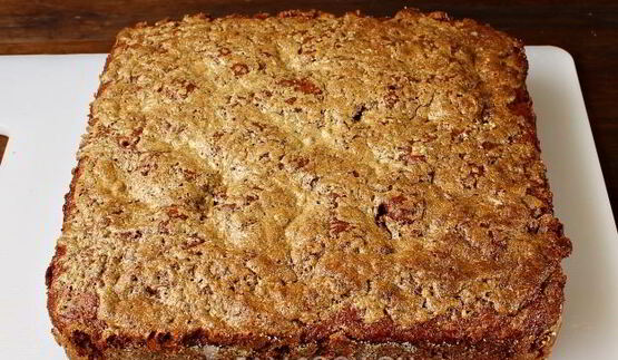 шоколадный манник с халвой