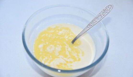 апельсиновые оладьи с клюквой