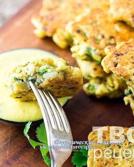 Рецепт диетических оладий из цветной капусты