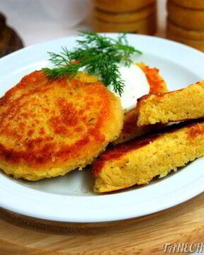 Гороховые постные оладьи