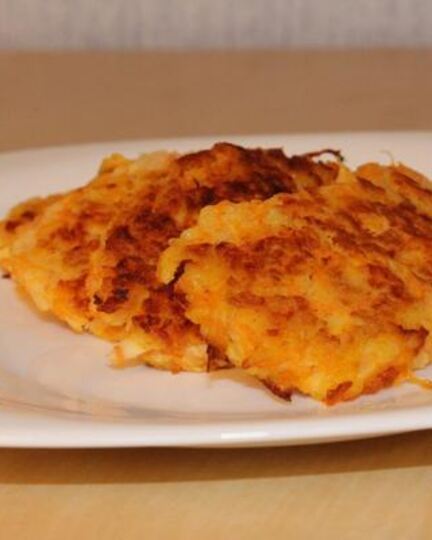 Рецепт морковна-яблочных оладьи