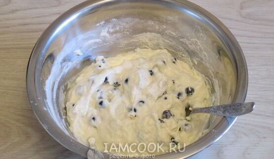 оладьи без яиц с ягодами