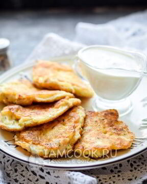 Оладьи из куриной грудки с майонезом