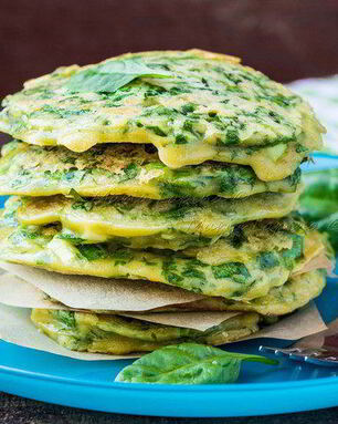 Оладьи из зелени