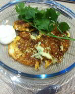 Оладьи кефирные кабачковые