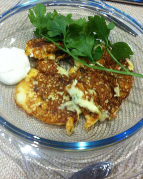 Оладьи кефирные кабачковые