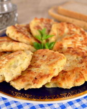 Оладьи куриные с рисом