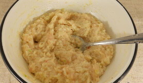 оладьи куриные с рисом