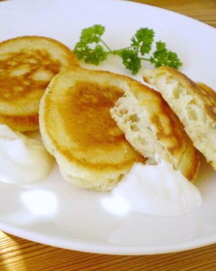 Рецепт оладий на кефире и дрожжах