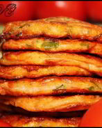 Помидорно-кабачковые оладушки