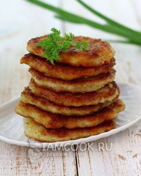 Постные капустные оладьи