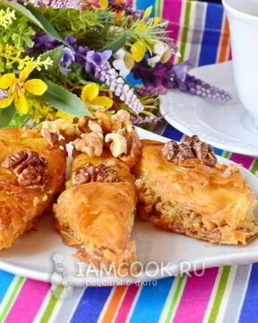Пахлава из теста фило