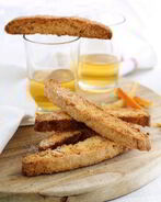 Апельсиновое бискотти с белым шоколадом