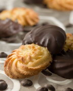 Курабье в шоколадной глазури