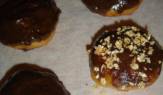 мягкое печенье с бананом и творогом