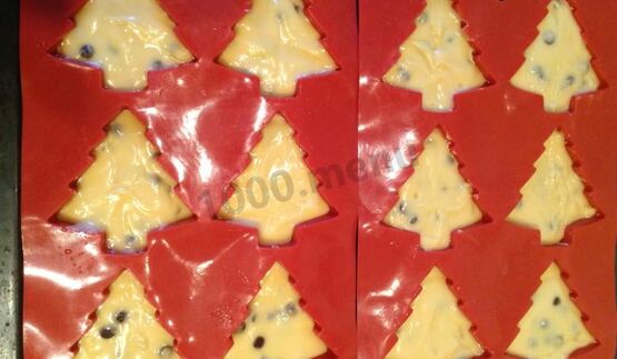 печенье елочка на новый год новогоднее