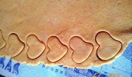 печенье морковные сердечки