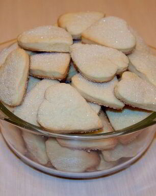 Печенье Песочные сердечки