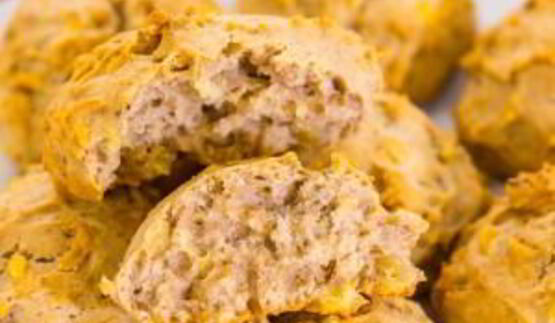 печенье с яблоками и грецкими орехами