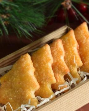 Творожное печенье Елочки