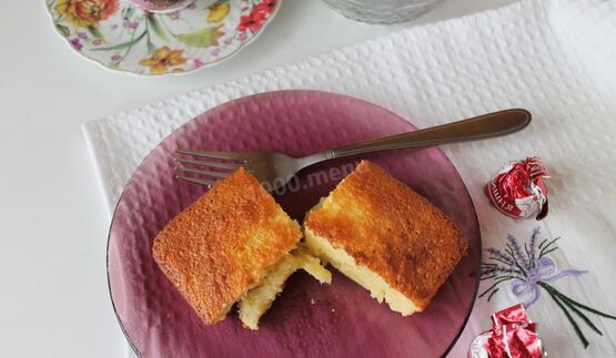 быстрый заливной пирог