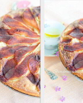 Грушевый пирог с марципаном