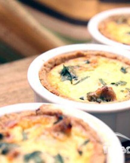 Рецепт киша с курицей и шпинатом