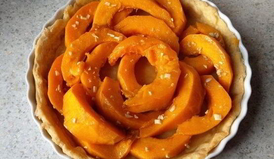 киш с тыквой и сыром рокфор