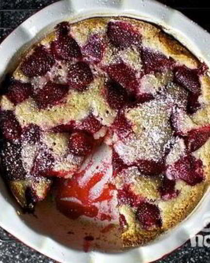 Рецепт клубничного пирога с ванилью