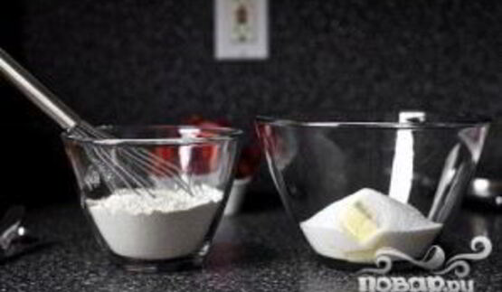 клубничный пирог с ванилью