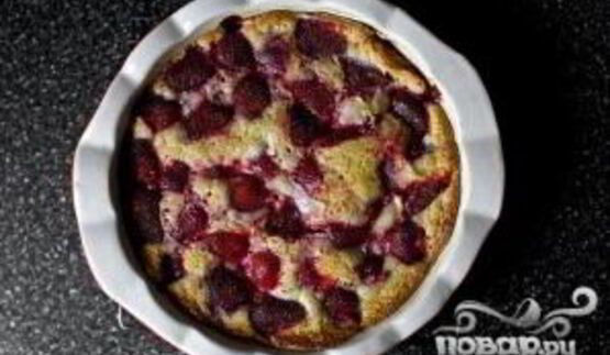 клубничный пирог с ванилью