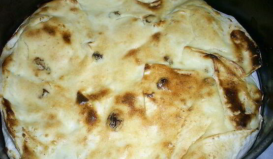 мятый творожный пирог с лавашом