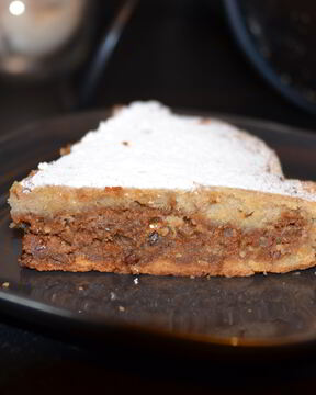 Ореховый пирог с карамелью