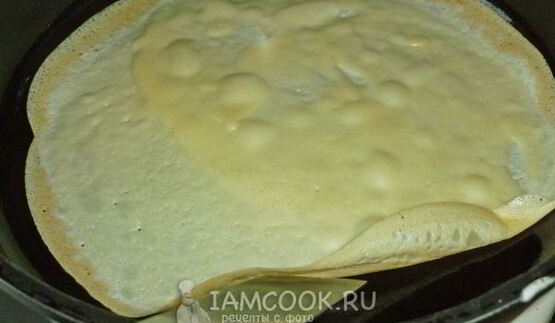 пирог блинный с творожной начинкой