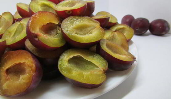 пирог с маскарпоне и сливой