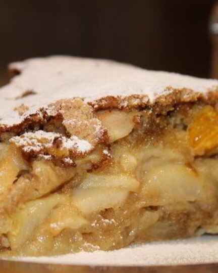 Рецепт ржаного яблочного пирога с цукатами