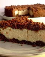 Шоколадный пирог с творожной начинкой